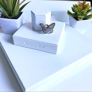 Silver Sentiments Butterfly Locket